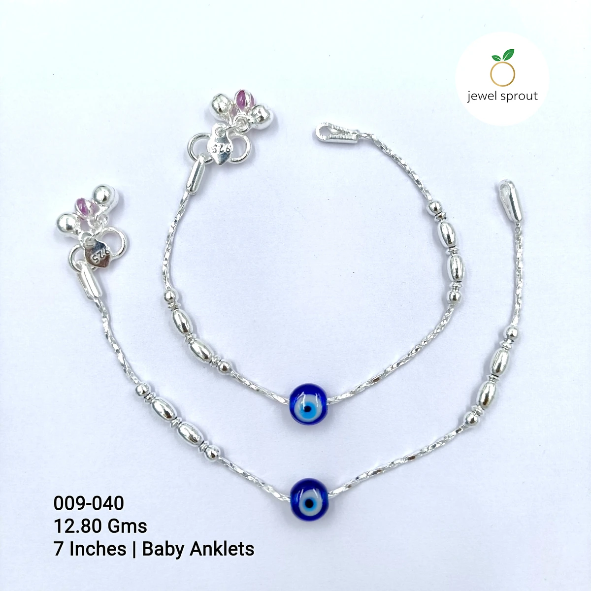 Charming HP Baby Enamel Anklet in 925 Sterling Silver