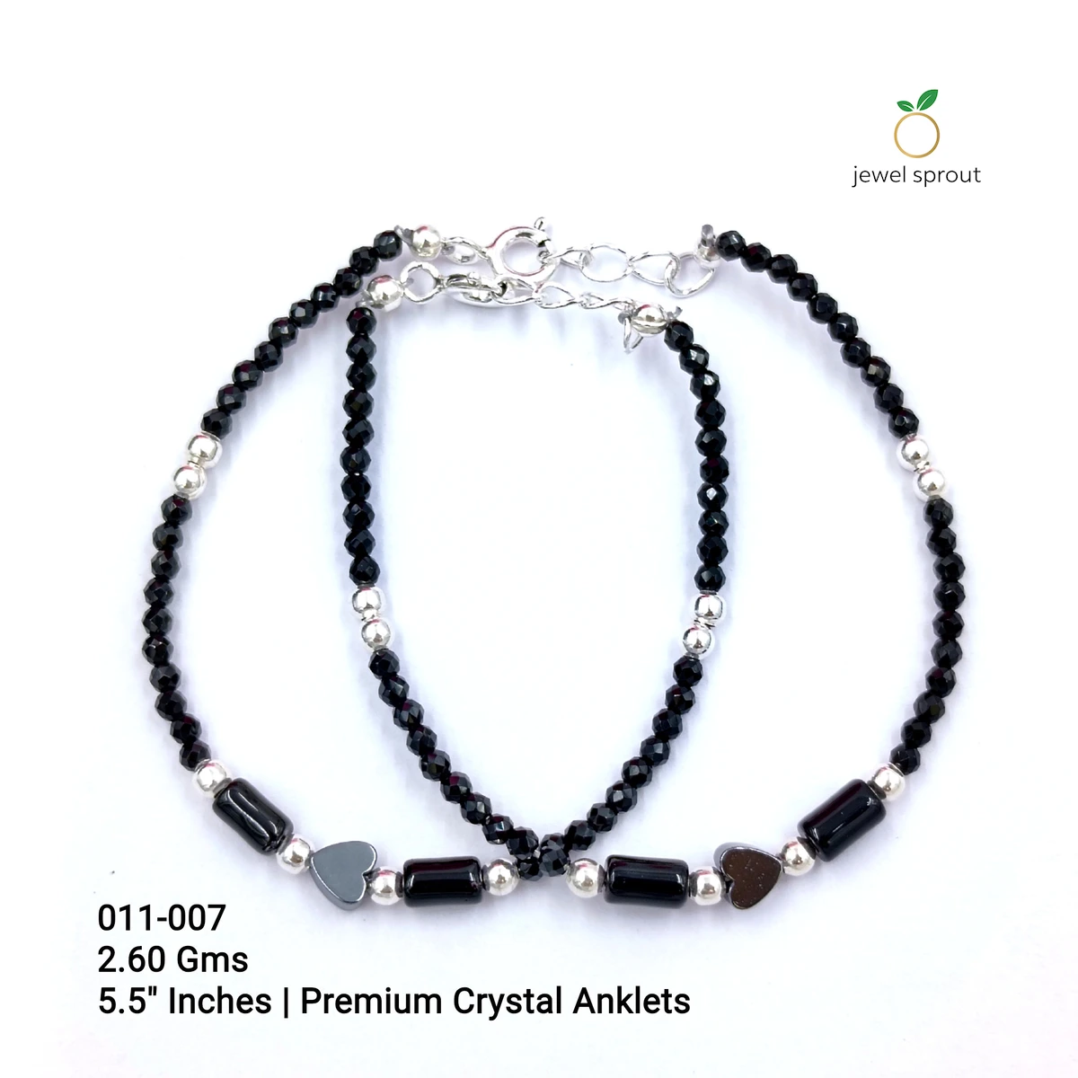 Charming Kids Crystal Anklets in Premium 925 Sterling Silver