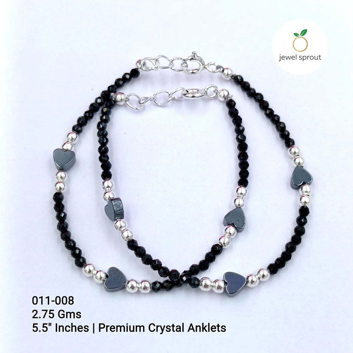 Charming Kids Crystal Anklets in Premium 925 Sterling Silver