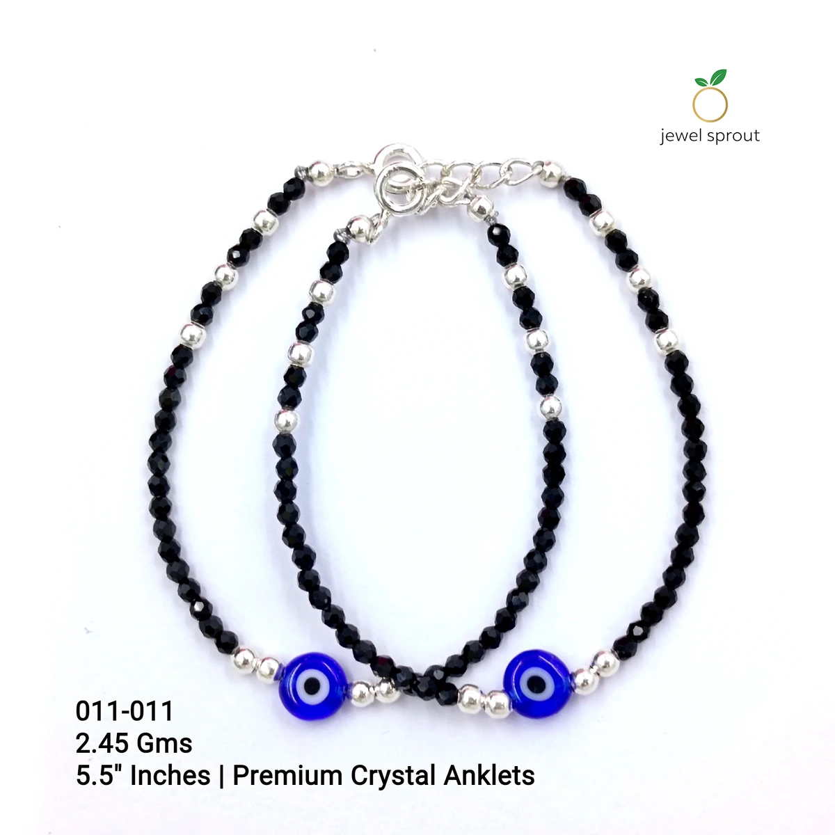 Charming Kids Crystal Anklets in Premium 925 Sterling Silver