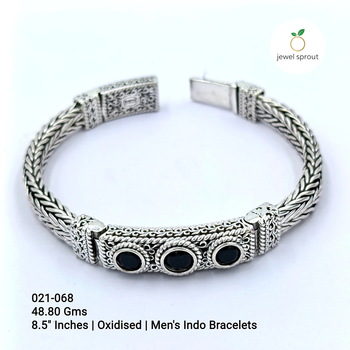 Stylish Indo Bracelet in 925 Sterling Silver