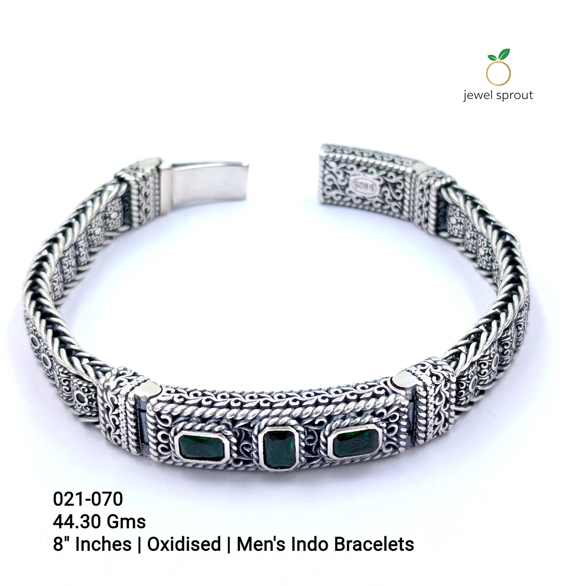Stylish Indo Bracelet in High-Quality Sterling Silver