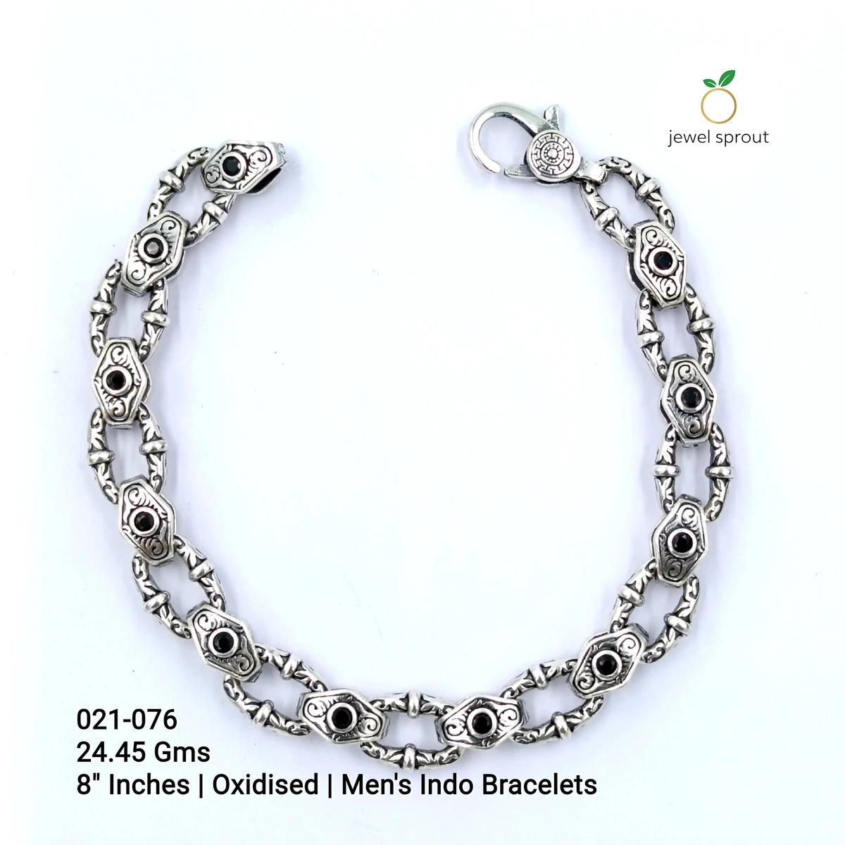 Elegant Indo Bracelet in 925 Sterling Silver