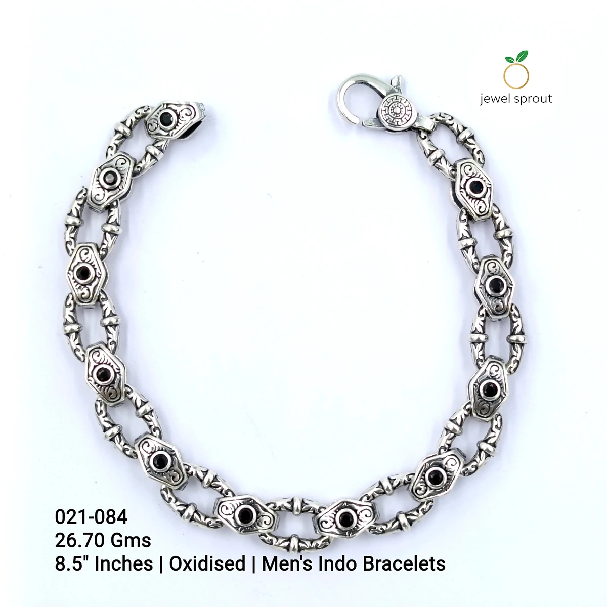 Elegant Indo Bracelet in 925 Sterling Silver