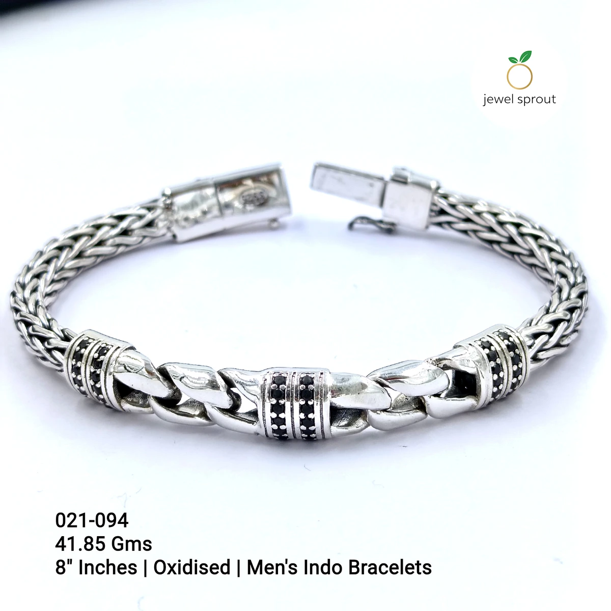 Stylish Indo Bracelet in High-Quality Sterling Silver