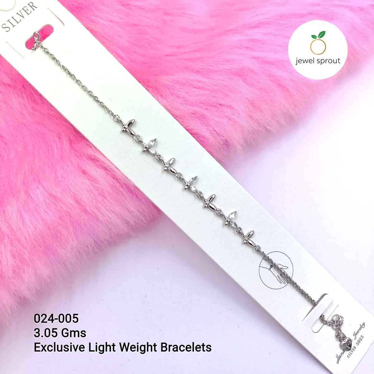 Luxury Zircon Exclusive 925 Sterling Silver Bracelet