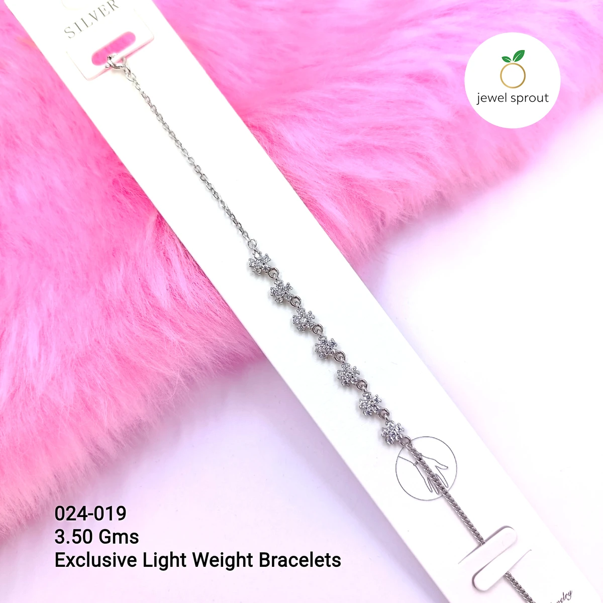 Luxury Zircon Exclusive Sterling Silver Bracelet