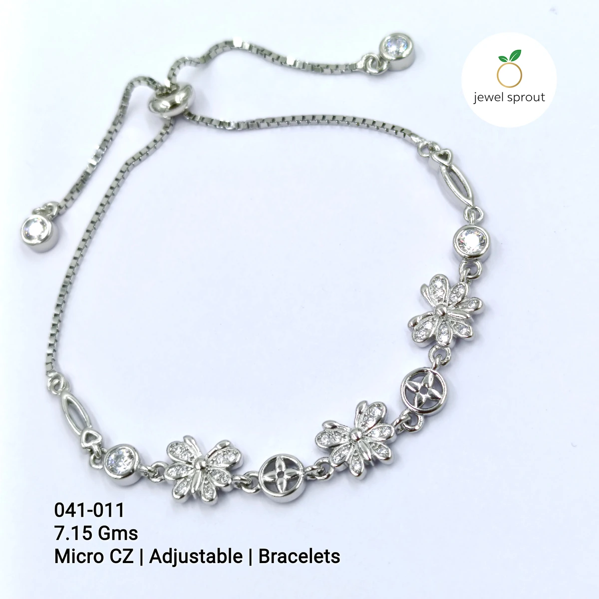 Stylish Micro Adjustable 925 Sterling Silver Bracelet