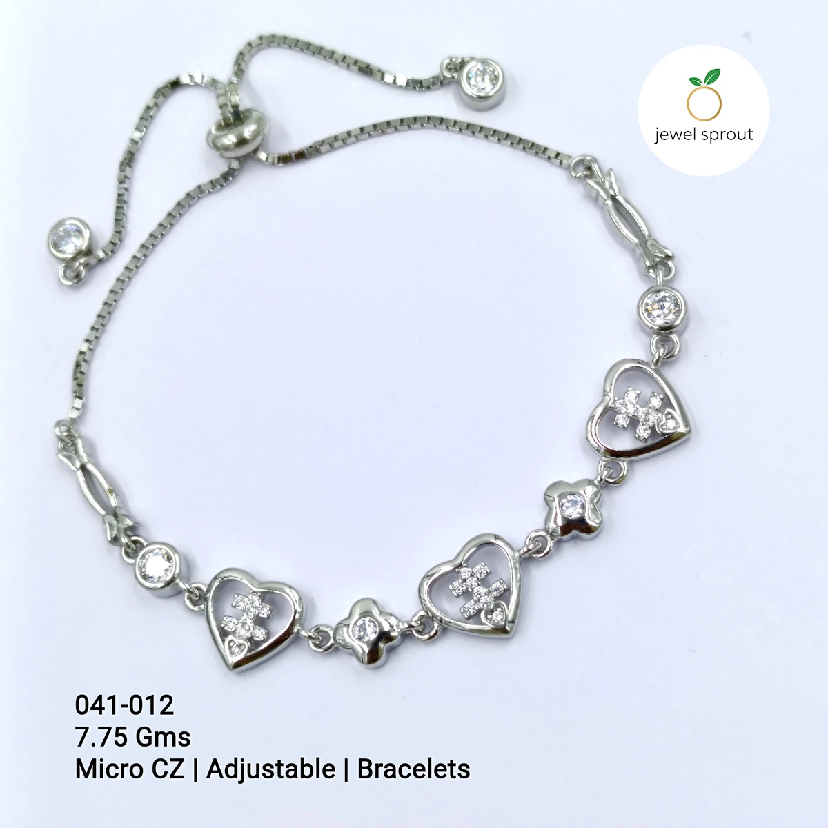 Stylish Micro Adjustable Sterling Silver Bracelet
