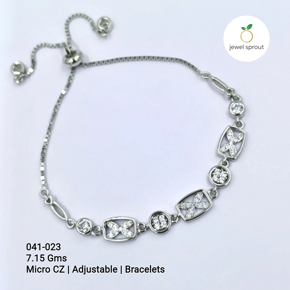 Chic Micro Adjustable Sterling Silver Bracelet for Everyday Elegance