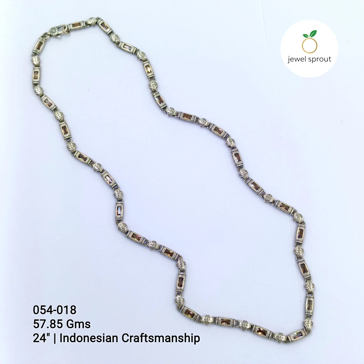 Stylish 20" Indo Chain in 925 Sterling Silver