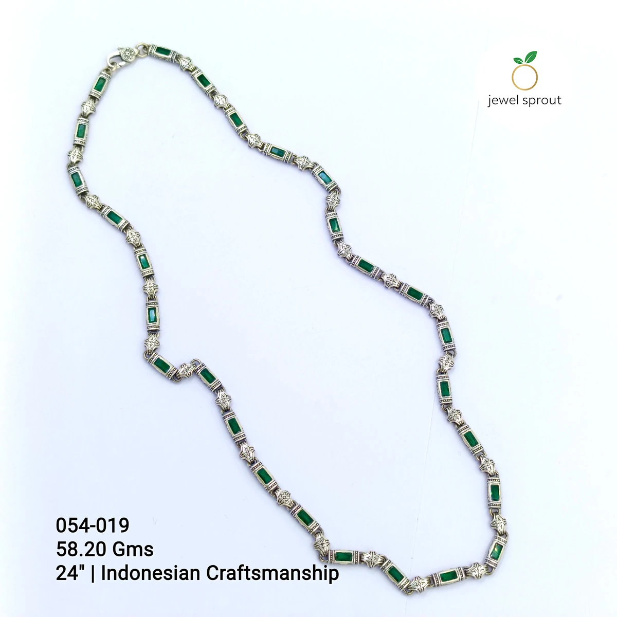 Elegant 22" Indo Chain in 925 Sterling Silver