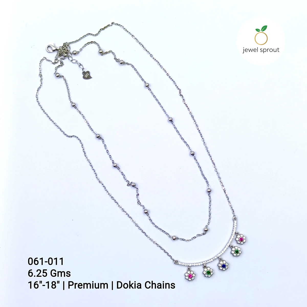 Premium Dokia Sterling Silver Chain for Elegant Occasions