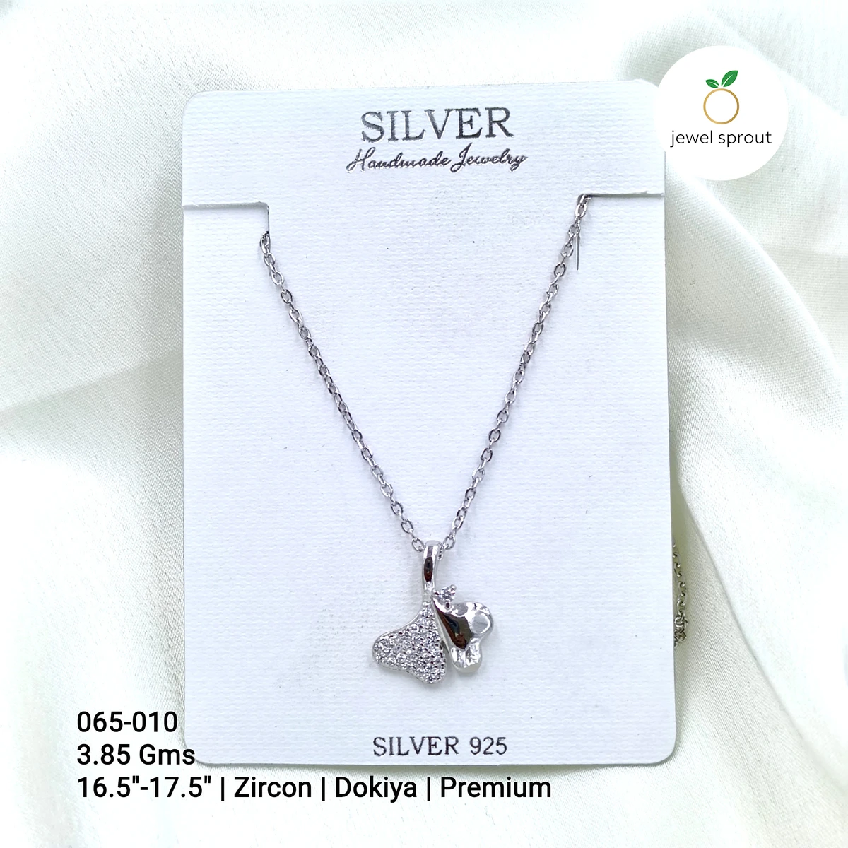 Premium Pearl & CZ Dokiya Chain - Elegant 925 Silver