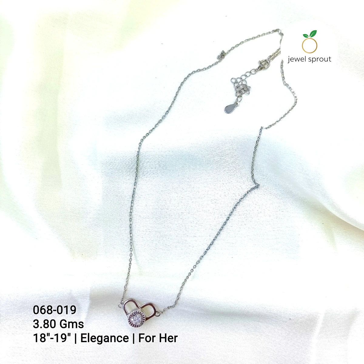 Charming Elegance 925 Sterling Silver Chain Necklace