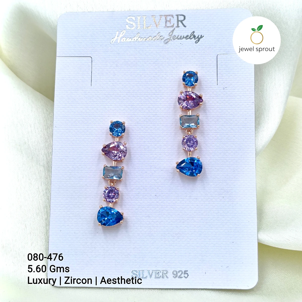 Mesmerizing Fusion Premium Earrings - Elegant 925 Silver Design