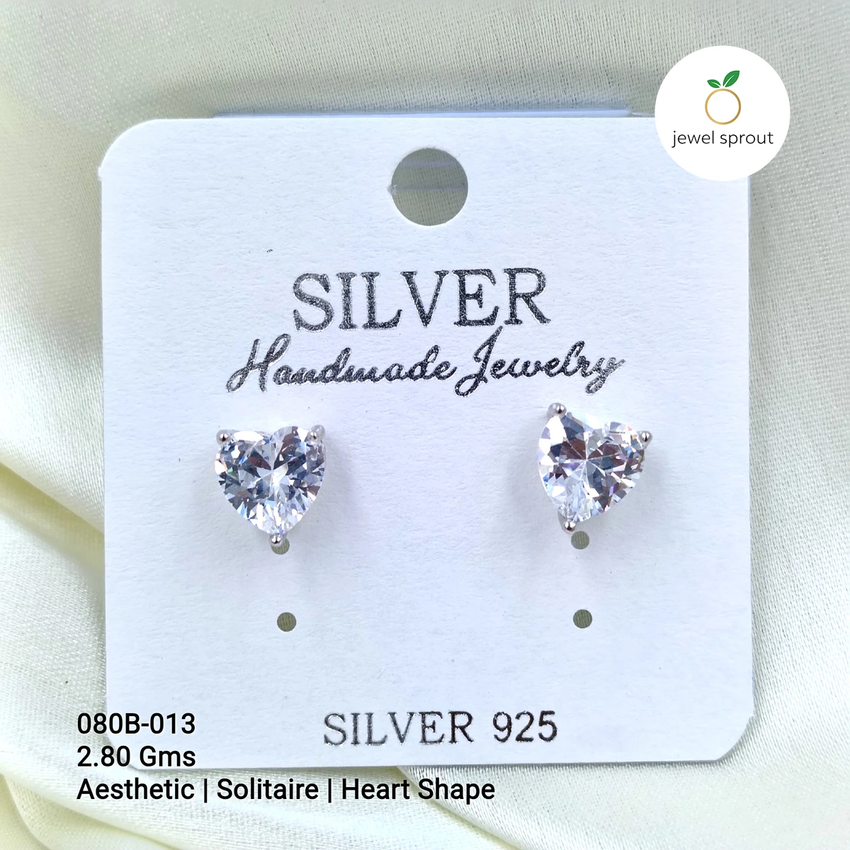 Aesthetic Floral Inspired 925 Sterling Silver Earrings