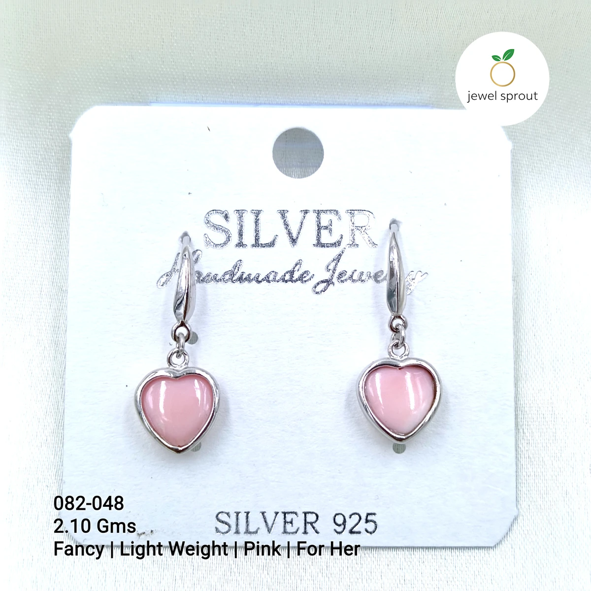 Light Weight Pink Fancy Earrings for Her