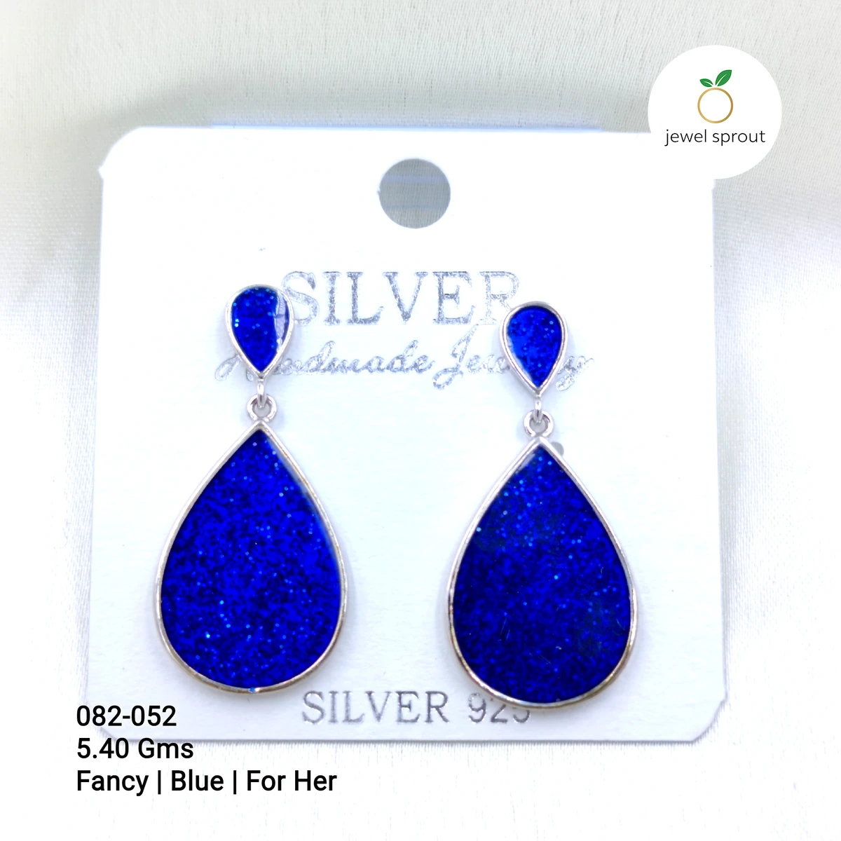 Elegant Blue Lightweight Fancy Earrings for Her