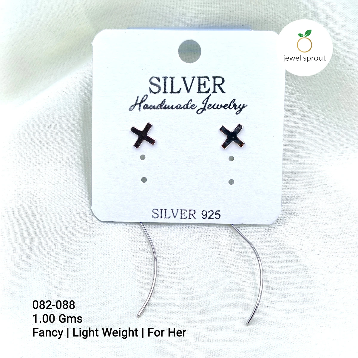 Lightweight Fancy Earrings for Her - 925 Sterling Silver