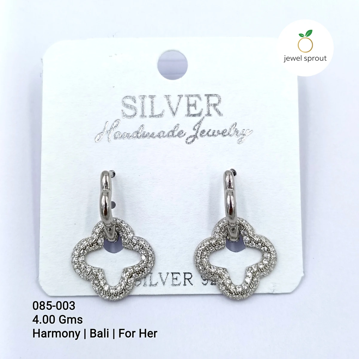 Harmony Bali 925 Sterling Silver Earrings for Her