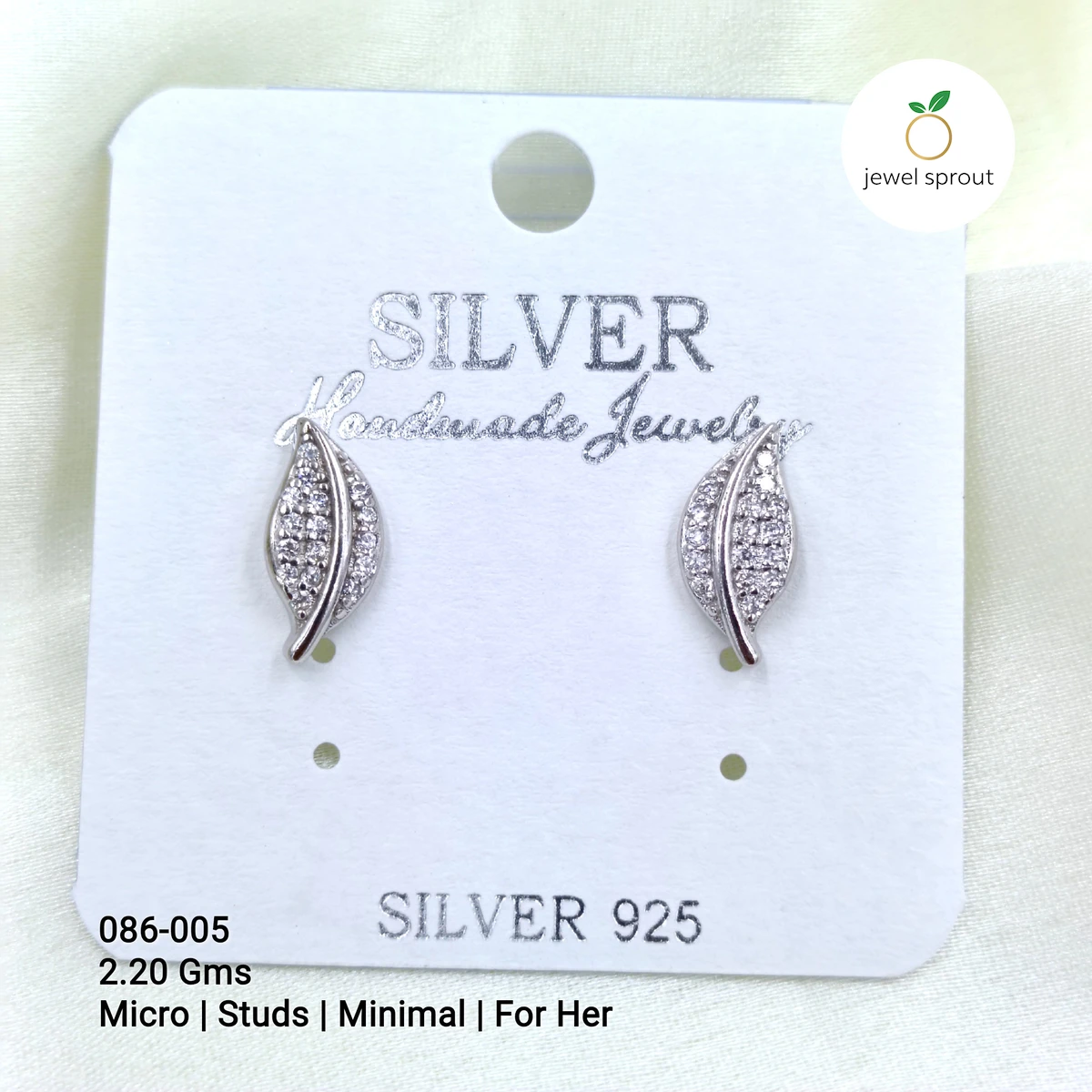 Chic Micro Studs 2GMS Sterling Silver Earrings