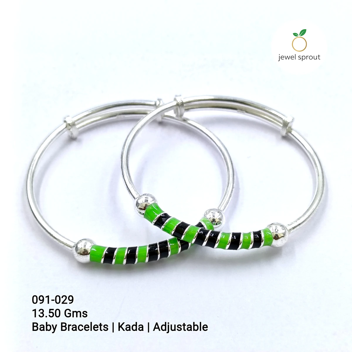 Charming Baby Enamle Kadli A+ in Premium 925 Sterling Silver