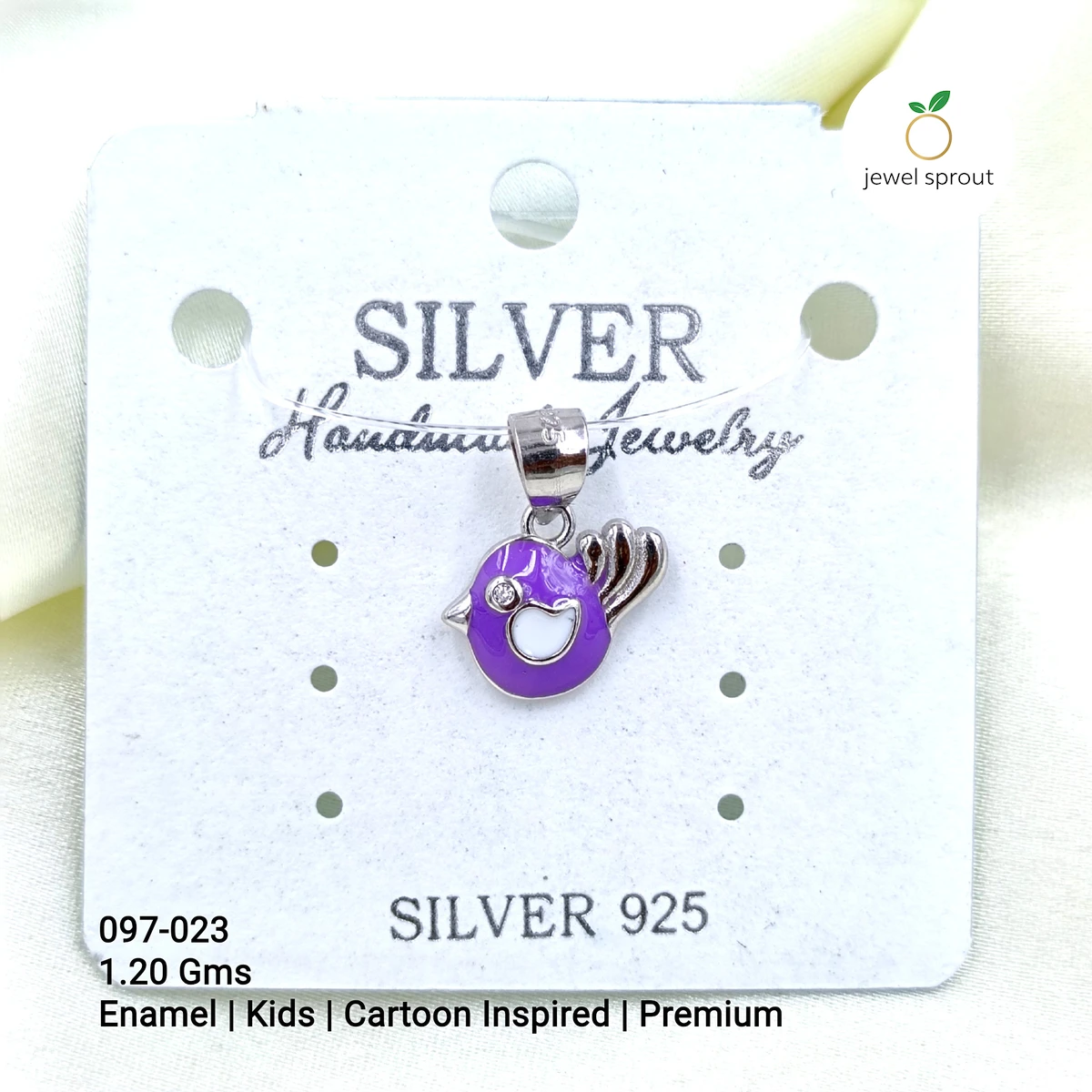 Premium Baby Enamel Toy Pendant Set in 925 Sterling Silver