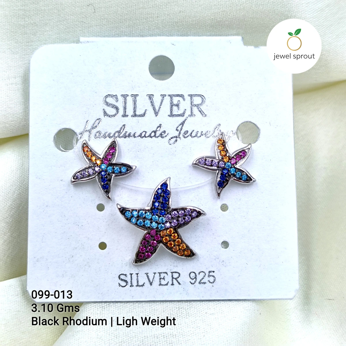 PREMIUM COLOUR ZIRCON PENDANT SETS - GB-099-013