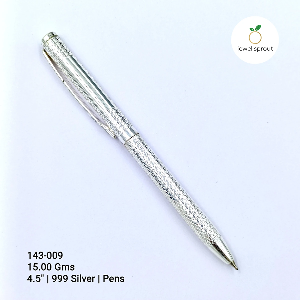 Elegant Bangkok Pens | 4.5" | 999 Silver | Stylish Design