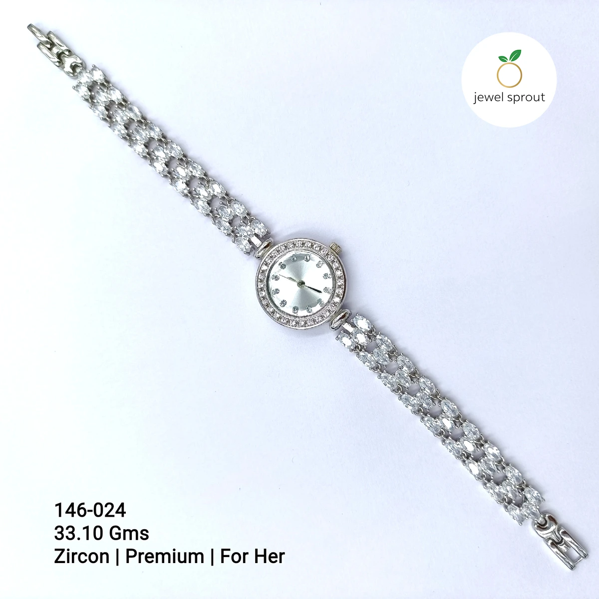 Elegant Ladies CZ Watch - Premium Zircon Design for Her