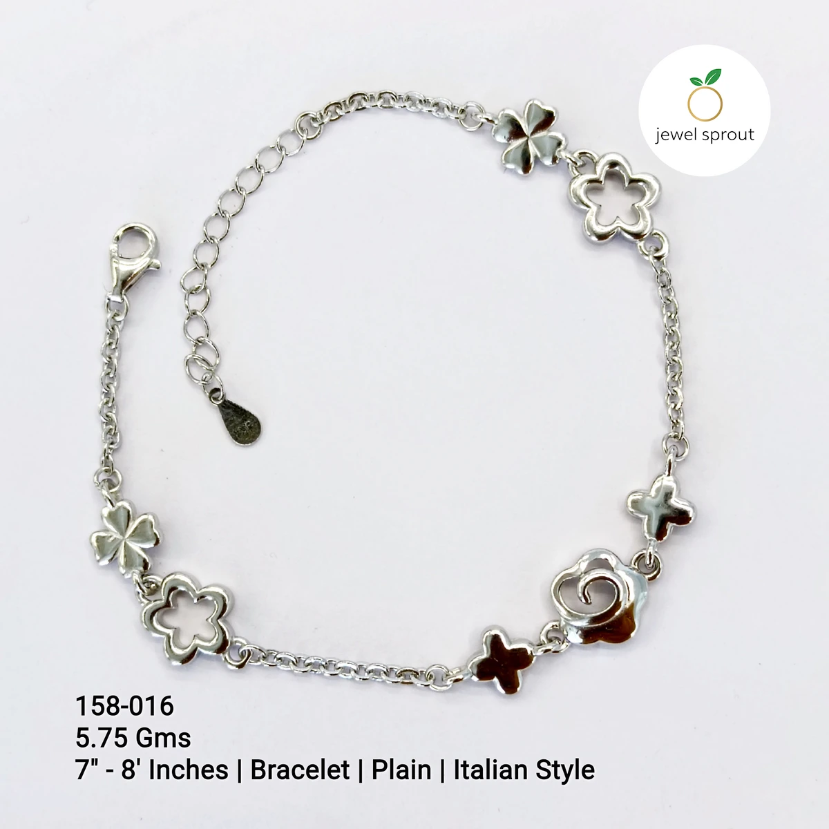 Stylish Italy Type Sterling Silver Bracelet for Every Occasion