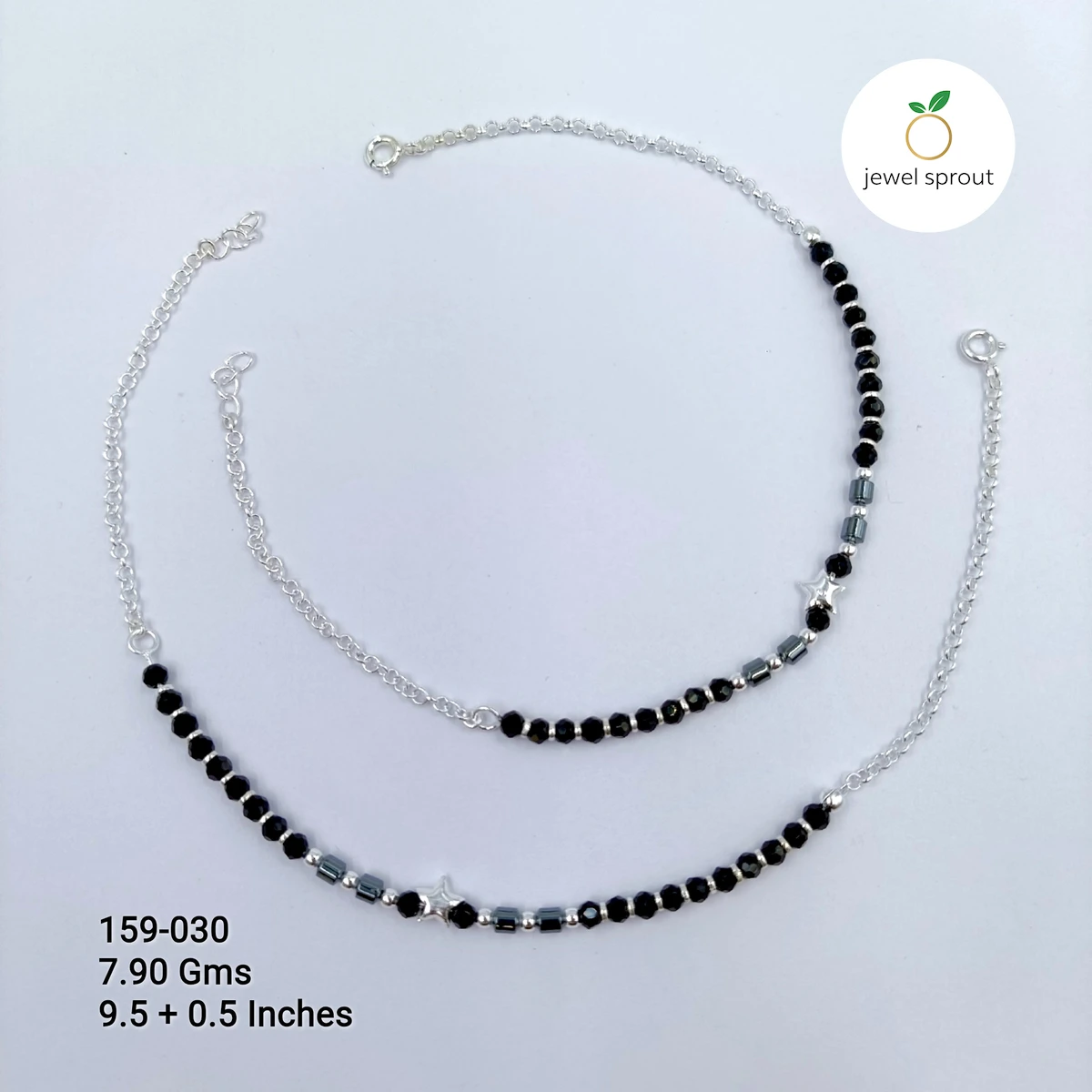 Chic Half Link Premium Nazaria Anklet in 925 Sterling Silver