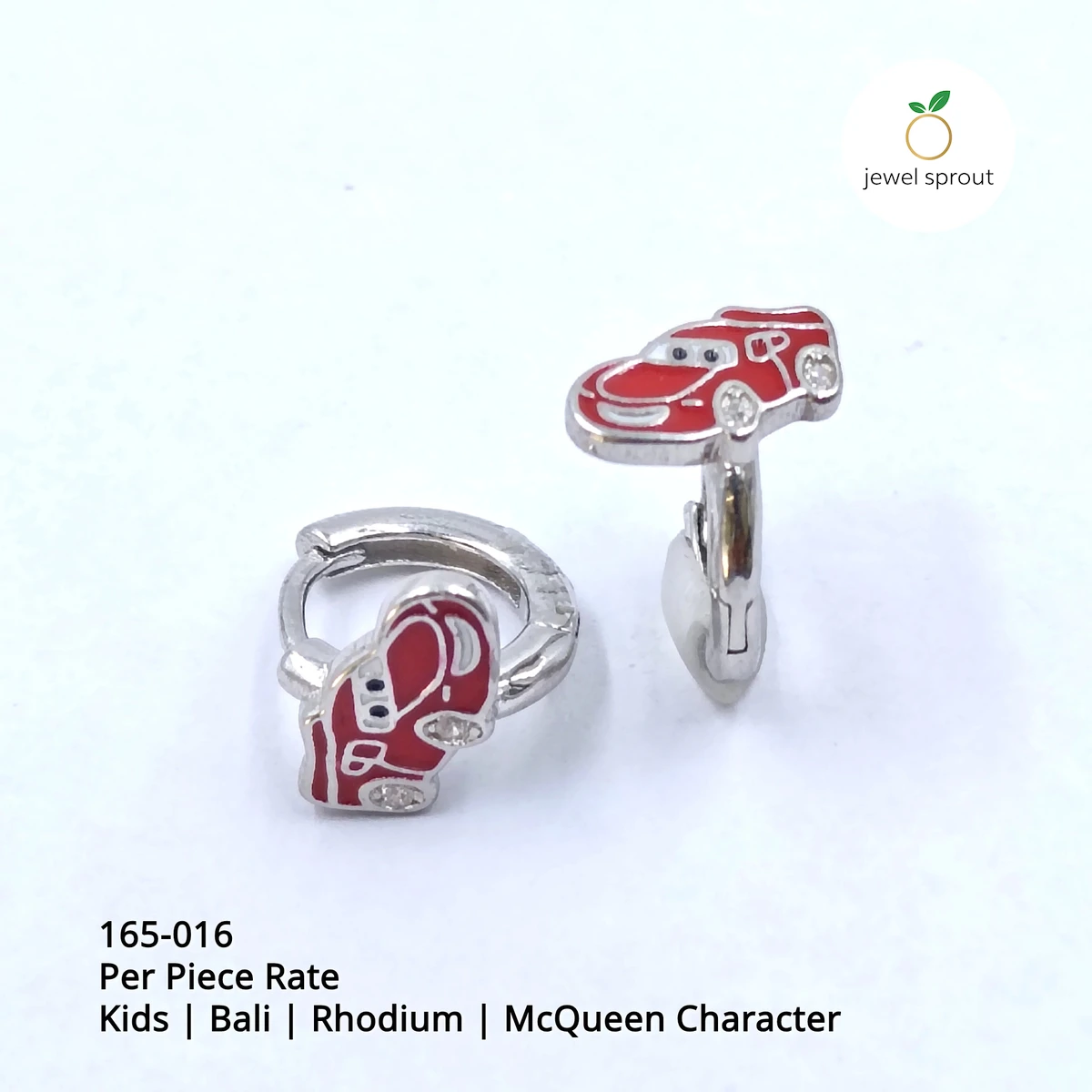 Charming Baby Enamel Bali Earrings with McQueen Character
