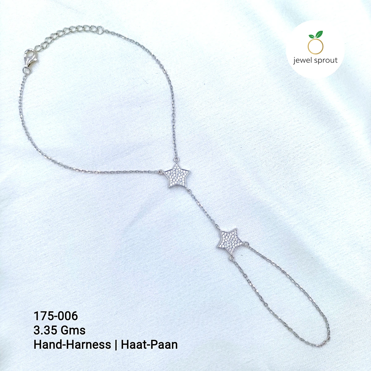 Stylish Hand Harness | Haat-Paan | 925 Sterling Silver