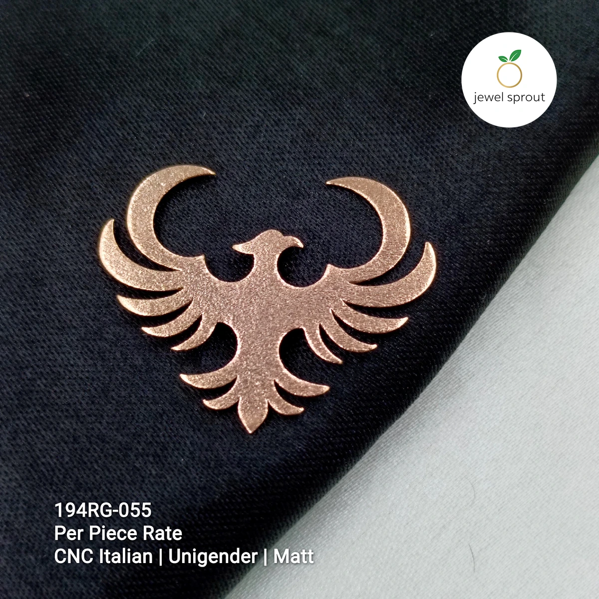 Elegant Italian CNC Rosegold Brooch - Perfect for Any Occasion