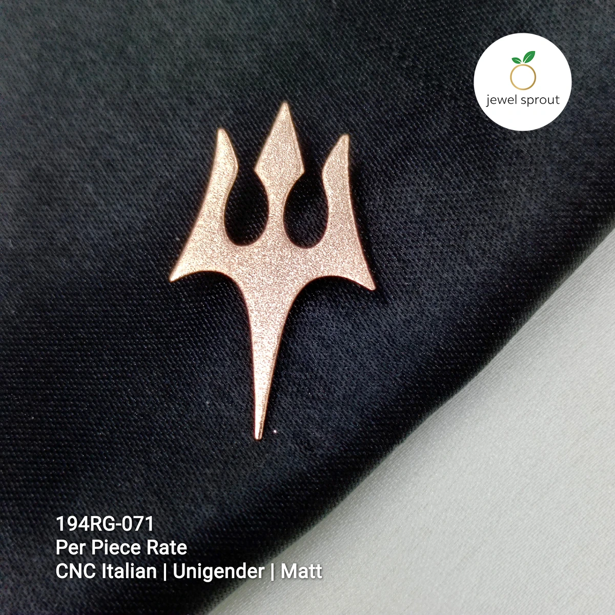Chic Italian CNC Rosegold Brooch - Perfect for Any Occasion