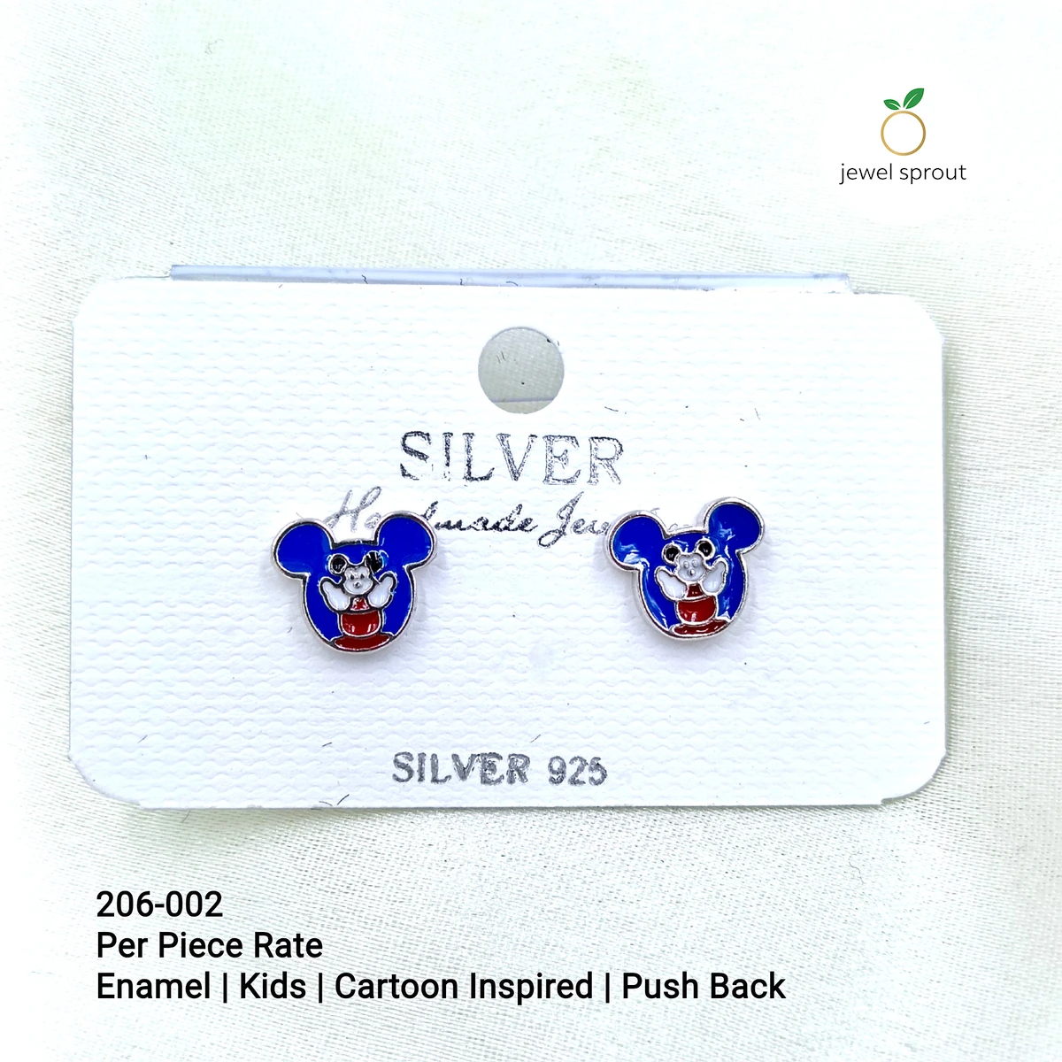Adorable Baby Enamel Studs Earrings - Cartoon Inspired Design
