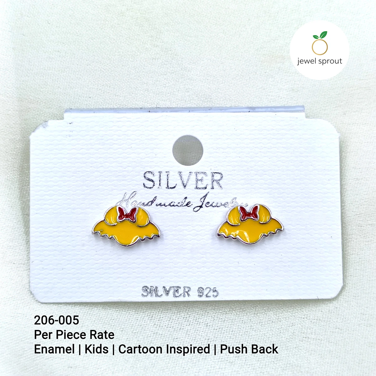 Adorable Baby Enamel Cartoon Inspired Stud Earrings